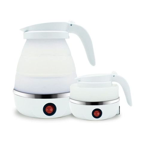 Hervidor Jarra Plegable De Silicona 600ml Tetera Cocina Lau-0
