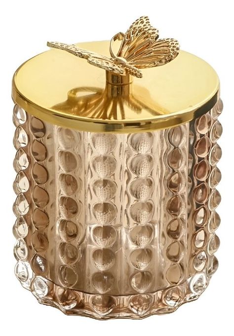 Tarro Almacenamiento Decorativo Cristal Vidrio Tapa Jhn-0
