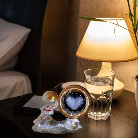 Lampara Astronauta Bola Cristal 3d Hogar Dormitorio Lau-3