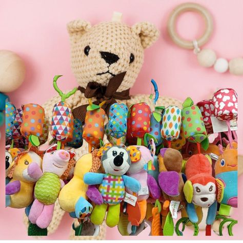 Sonajero Colgante Actividad Sensorial Peluche Bebes Lau-4