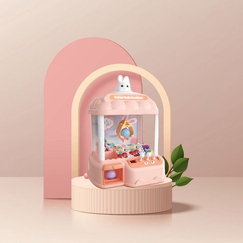 Juguete Garra Maquina Catch Doll Machine Niños Diversion Lau-8