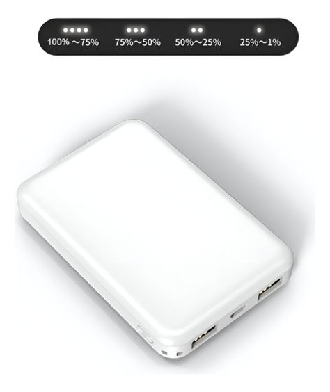 Cargador Inalámbrico Mini 5000mAh USB Recargable 5V 2A-1