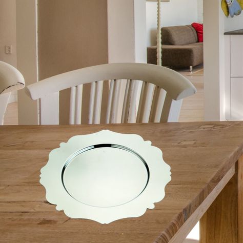Set de 3 Plato Base Decorativo 33cm Eventos Mesa Jhn-2