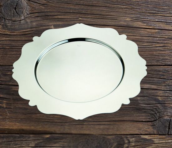 Set de 3 Plato Base Decorativo 33cm Eventos Mesa Jhn-5