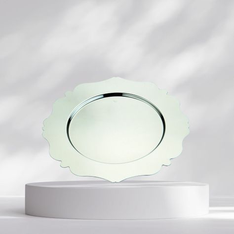 Set de 3 Plato Base Decorativo 33cm Eventos Mesa Jhn-9