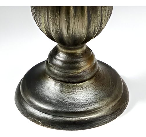 Candelabro Pilar Romano Pedestal Decorativo Bronce 34cm Jhn-1