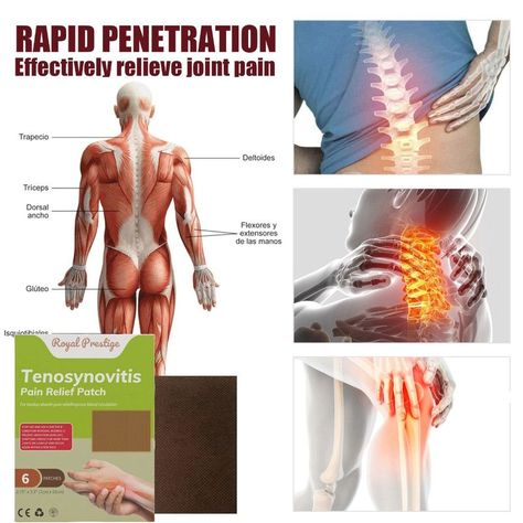 Set 8 Cajas Parches Tenosynovitis Articulacion Dolor Lau-1