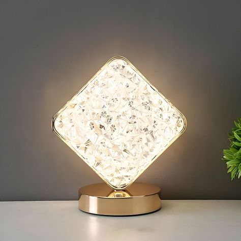 Lámpara Mesa Cuadrada Inalámbrica Decoración Jhn-2