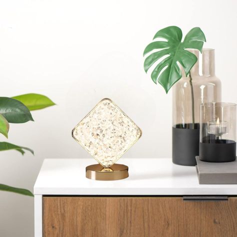 Lámpara Mesa Cuadrada Inalámbrica Decoración Jhn-4