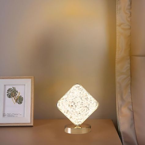 Lámpara Mesa Cuadrada Inalámbrica Decoración Jhn-5
