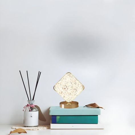 Lámpara Mesa Cuadrada Inalámbrica Decoración Jhn-8