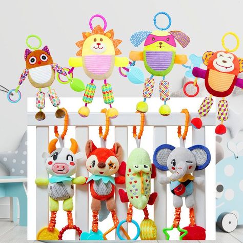 Sonajero Coche Cuna Muñeco Peluche Bebe Lau-5