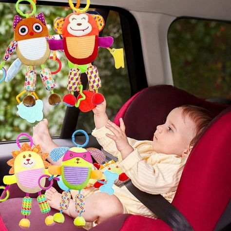 Sonajero Coche Cuna Muñeco Peluche Bebe Lau-7