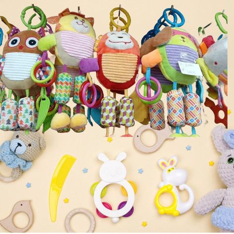 Sonajero Coche Cuna Muñeco Peluche Bebe Lau-8