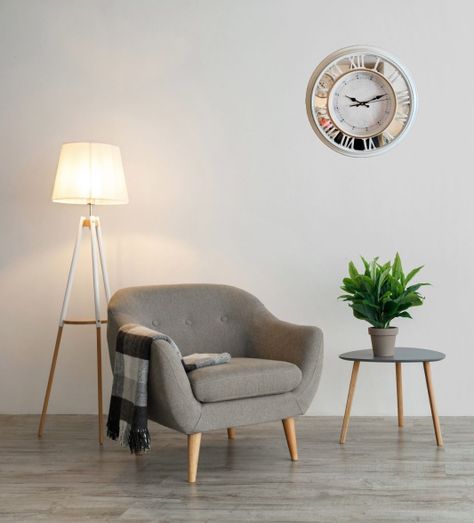 Reloj Pared Decorativo Vintage Grande Número Romano Jhn-6