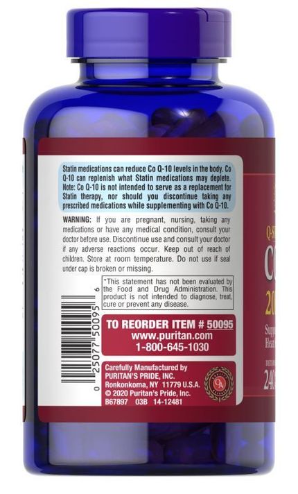 Coenzima Q 10 200mg 240 cápsulas blandas-1
