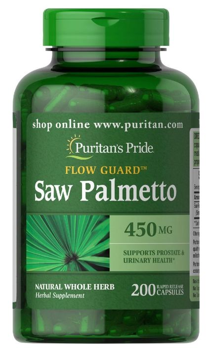 Puritans Pride Saw Palmetto 450mg 200 cápsulas-0
