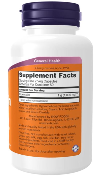 Now Foods Quercitina 500mg -1