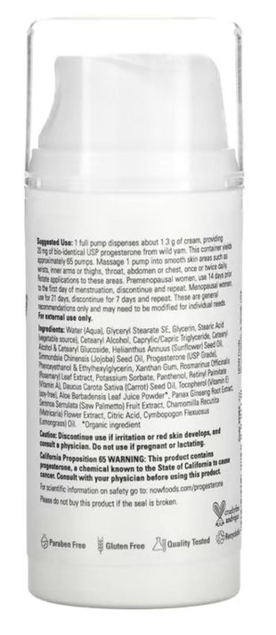 Now Foods Progesterona Natural -1
