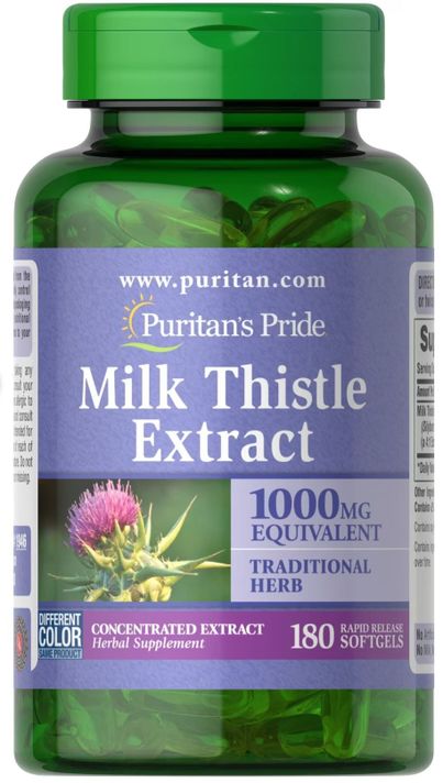 Puritans Pride Milk Thistle 180 cápsulas-0