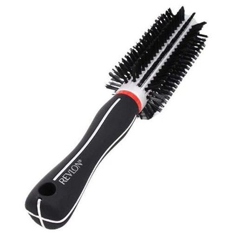 Cepillo Revlon Redondo Control Firzz Negro Gris-1
