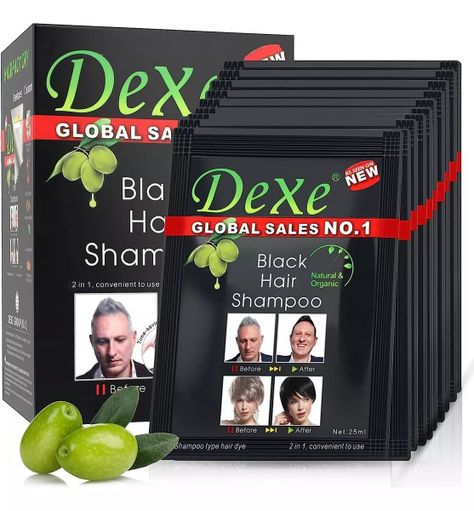 Shampoo Black Hair Semipermanente Dexe 25mlx10-0