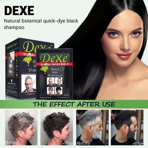 Shampoo Black Hair Semipermanente Dexe 25mlx10-1