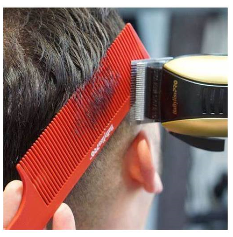 Peine Barberology Rojo de 9 pulgadas-1