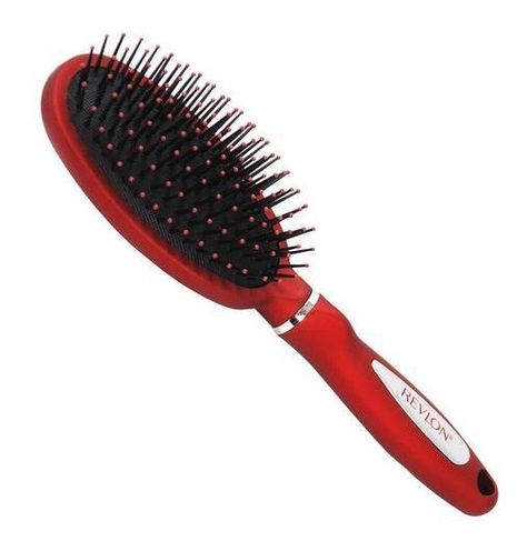 Cepillo Revlon Masajeador Ovalado Rojo-0