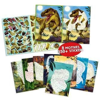 Libro de pegatinas por números Dino World -2