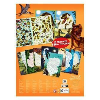 Libro de pegatinas por números Dino World -5