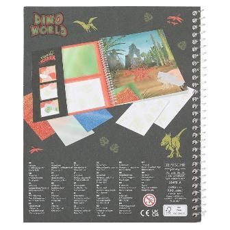 Libro para colorear Stick & Shine Dino World -4