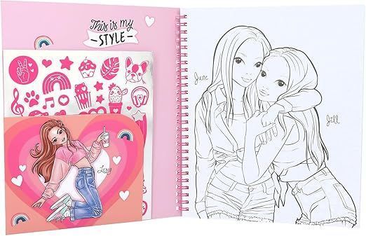 Libro para colorear con lentejuelas TopModel -1