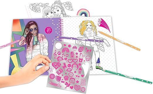Libro para colorear con lentejuelas TopModel -3