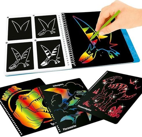 Dino World Magic-Scratch - Rascando dinosaurios en multicolor-3