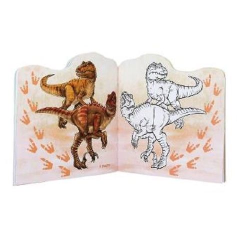 Dino World libro de colorear con stickers-2