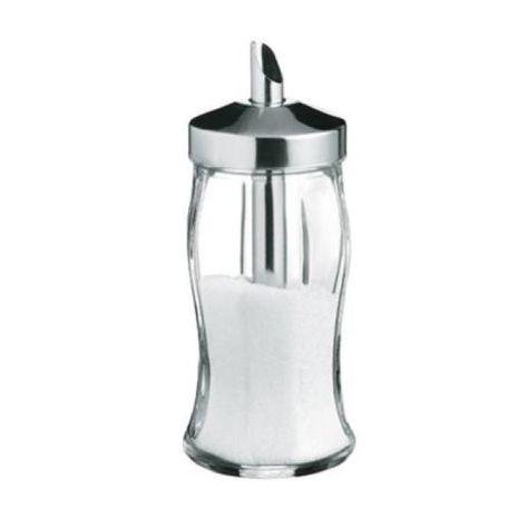 Azucarero Vidrio Tapa Acero 240cc Pasabahce-0