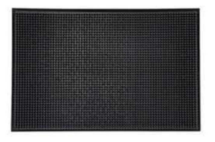 Goma De Servicio Bar Negra 45X30CM Barmat Escurridor Copas-0