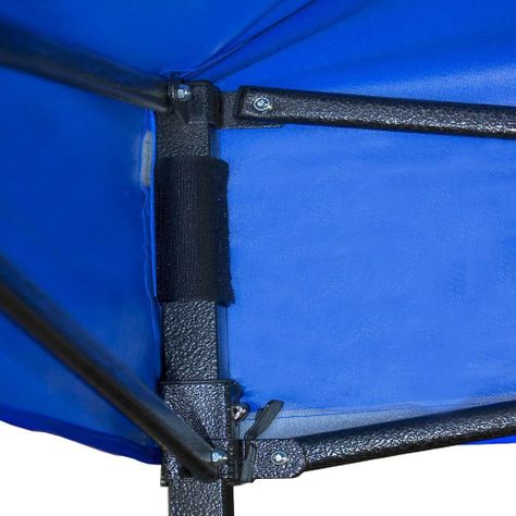 Toldo Plegable Jardimex 3x3 Paredes Antilluvia Proteccion UV Azul-2