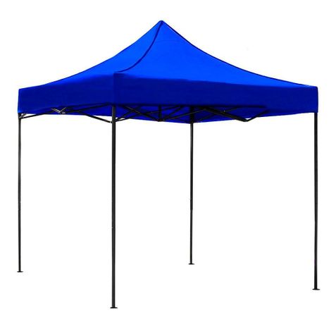 Toldo Plegable Jardimex 2x2 Carpa Impermeable Protección UV Azul-0