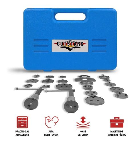 Kit  Para Comprimir Piston Caliper Calibrar Frenos 18 Piezas-1