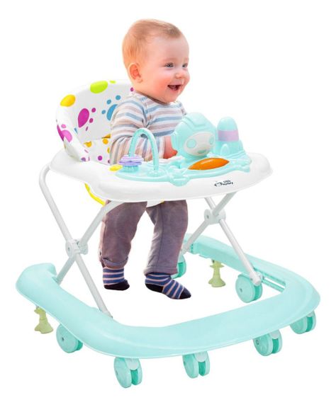 Andadera Bebe con Sonidos, Luces y Altura Ajustable - Color Azul-4