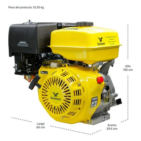 Motor Estacionario Gutstark Gas 13 Hp 4 Tiempos 389 Cc 6.5 L-5