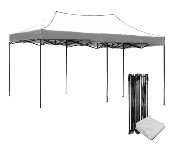 Toldo Plegable 3x6 Impermeable Araña Blanco-0