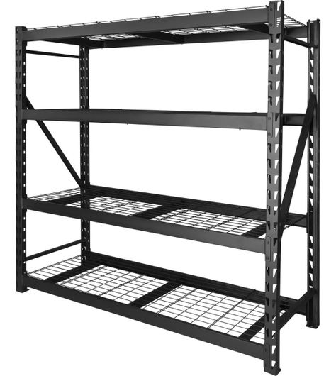 Estante rack Gutstark mkz-estanteinneg negro - 183cm x 61cm - soporta hasta 2180kg-0