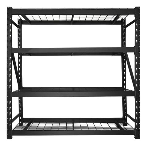 Estante rack Gutstark mkz-estanteinneg negro - 183cm x 61cm - soporta hasta 2180kg-1