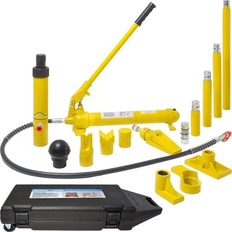 Porto Power Hidraulico Gutstark Automotriz 10ton Estuche Ruedas 16pz-0