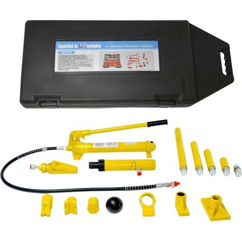 Porto Power Hidraulico Gutstark Automotriz 10ton Estuche Ruedas 16pz-4