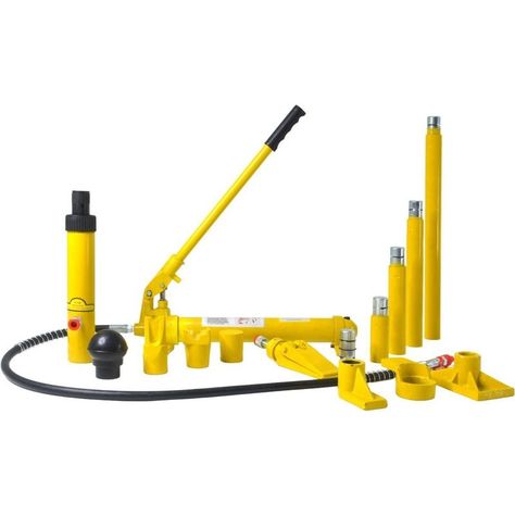 Porto Power Hidraulico Gutstark Automotriz 10ton Estuche Ruedas 16pz-5
