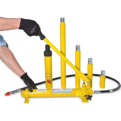 Porto Power Hidraulico Gutstark Automotriz 10ton Estuche Ruedas 16pz-6